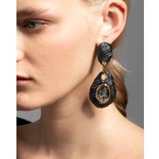 Jewelry Alexis Bittar Madera Lucite Drop Earrings BLACK