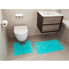 Rapport Home 2 Piece Bathroom Cotton Mat and Pedestal Set