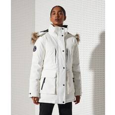 Nylon Mäntel Superdry Daunen-Skiparka Damen Everest - Blanc