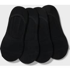 Pieces Footsie Invisible Socks 4 Pack - Black