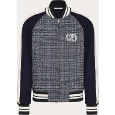 Valentino Signature Wool Bomber - Blue