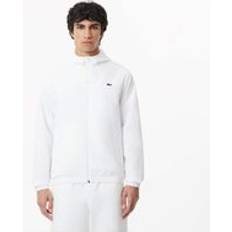 Lacoste White Outerwear Lacoste Water Repellent Sport Track Jacket - White