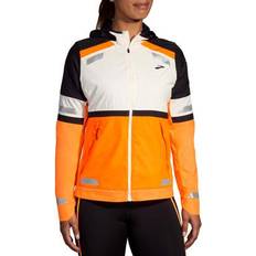 Beige - Running Clothing Brooks Run Visible 2.0 Women's Jacket - AW24