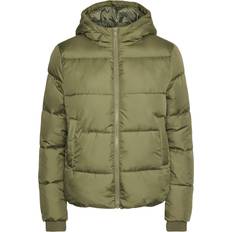 Pieces Pcbee Short Puffer Jacket - Deep Lichen Green