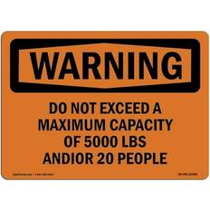 Office Supplies SignMission OSHA Warning Sign 12 x 18 in.