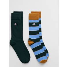 Gant Men Socks Gant Shield Rugger Stripe Socks 2-Pack - Clear Sky