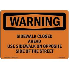 Office Supplies SignMission OSHA Warning Sign 12 x 18 in.