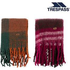 Clothing Trespass Scarf Checked Pattern Tassels - Beverly