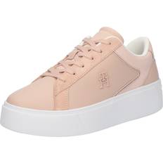 Tommy Hilfiger Platform Court Sneaker Fashion Trainers - Black