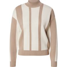 Jersey de punto - Oro Suéteres Vero Moda VMGOLD Jersey - Beige Oscuro/Blanco