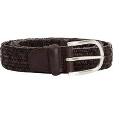 Women - Wool Belts ORCIANI Leather and Wool Belt - Brown