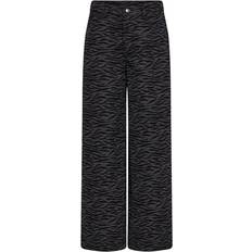 Co'Couture Bukser Co'Couture ZebraCC Wide Pant - Black