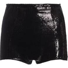 Pailletten Unterwäsche Dolce & Gabbana High-waisted Sequined Briefs Black