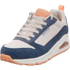 Skechers Halbschuhe Skechers Halbschuh Sneaker Uno Two Much Fun - White/Blue/Pink