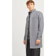 Harmaa - Mies Takit Jack & Jones Takki JjeMelton Wool Coat Harmaa