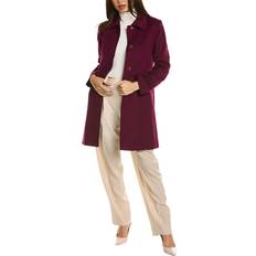 Purple Coats Fleurette Wool Coat