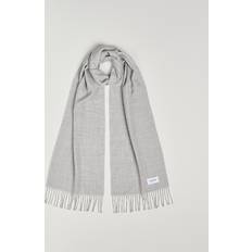 Eton Merino Wool Prince Of Wales Scarf - Grey