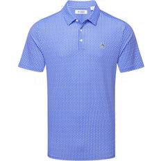 Clothing Original Penguin All Over Pete Printed Golf Polo Shirt - Amparo Blue