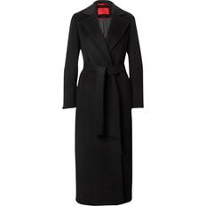 Lana Ropa de abrigo MAX&Co. Wool Longrun Coat - Black