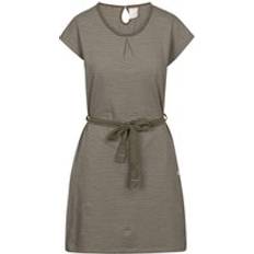 Clothing Trespass Lidia Round Neck Cotton Dress - Olive