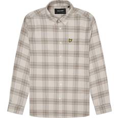 Lyle & Scott Check Flannel Long Sleeve Shirt - Brown