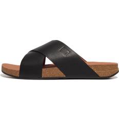 50 ½ Slippers Iqushion Leather Slide Slippers - Zwart