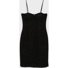ROTATE Birger Christensen Kjoler ROTATE Birger Christensen Rotate Dress Boucle Midi 38 - Black