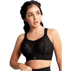 Fabric - Women Bras Panache Non-Wire Sports Bra 7341B - Black