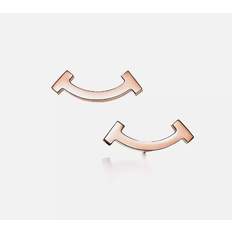 Tiffany & Co. T Smile Earrings Rose Gold