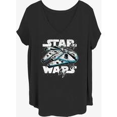 Children's Clothing Hot Topic Hyperdrive Logo Girls T-Shirt Plus Size - Black