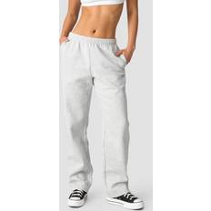 ICANIWILL Everyday Straight Leg Sweatpants - Light Grey Melange