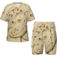 Children's Clothing Noikeo Taco Tortillas Print Kids Pajamas Set - Summer