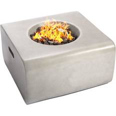 Fireology Adelphi Light Grey Gas Fire Pit - One Size