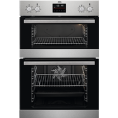 Built in Ovens - Dual AEG Built In Electric Double Oven DCB535060M Stainless Steel