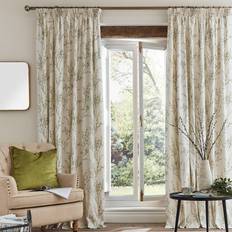 Curtains & Accessories Laura Ashley Pussy Willow Curtains 162 x 137 cm - Off-White Hedgerow