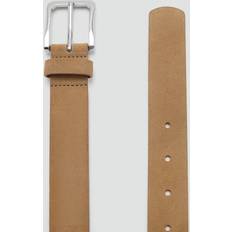 Beige Belts Suede Leather Belt - Beige