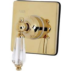 Brass Mixing Valves Furnorama Single-Handle 3-Way Diverter Valve with Trim Kit, Polished Brass