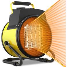 Metal Patio Heaters & Accessories tectake TONINGIO 1500W Portable Electric Patio Heater