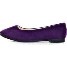 Purple - Women Ballerinas Apt Dear Time Women Flat Shoes Comfortable Slip On Pointed Toe Ballet Flats - Purple