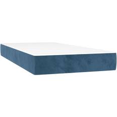 Pocketresår Madrasser vidaXL Pocketresårmadrass Mörkblå 80x210x20 cm Sammet Resårbotten