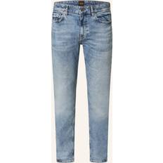 Boss Orange Delaware Slim Fit Used-Look Jeans - Bright Blue