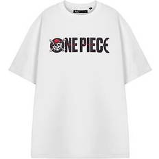 One Piece Clothing One Piece White Logo Cross Bones T-Shirt - Mens