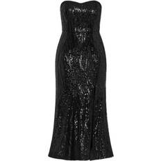 City Chic Black Sequin Monroe Cocktail Gown Dress