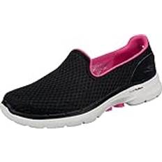 Skechers Go Walk 6-Big Splash Sneaker - Black/Rosa