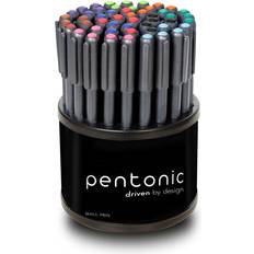Multicoloured Correction Tape & Fluid Tops Products Pentonic Multicolor Premium Ball Point Pen 1.0 mm - 50-Count