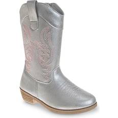 Girls - Silver Boots Kensie Girl Cowgirl Western Boots - Silver