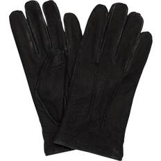 Mocka Handskar Amanda Christensen Lined Suede Gloves - Black/Black