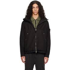 Stone Island Ytterkläder på rea Stone Island Hooded Lightweight Tela Jacket - Black