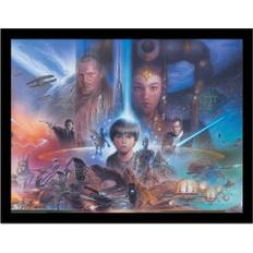 Rectangular Framed Art Star Wars Episode I Print 30 cm x 40 cm Framed Art