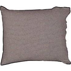 Gripsholm Flanell 50x90 cm - Stripe Örngott Vit, Svart